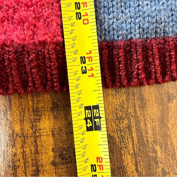 Koret City Blues Vintage wool blend Christmas sweater women’s XL cardigan - Picture 14 of 16